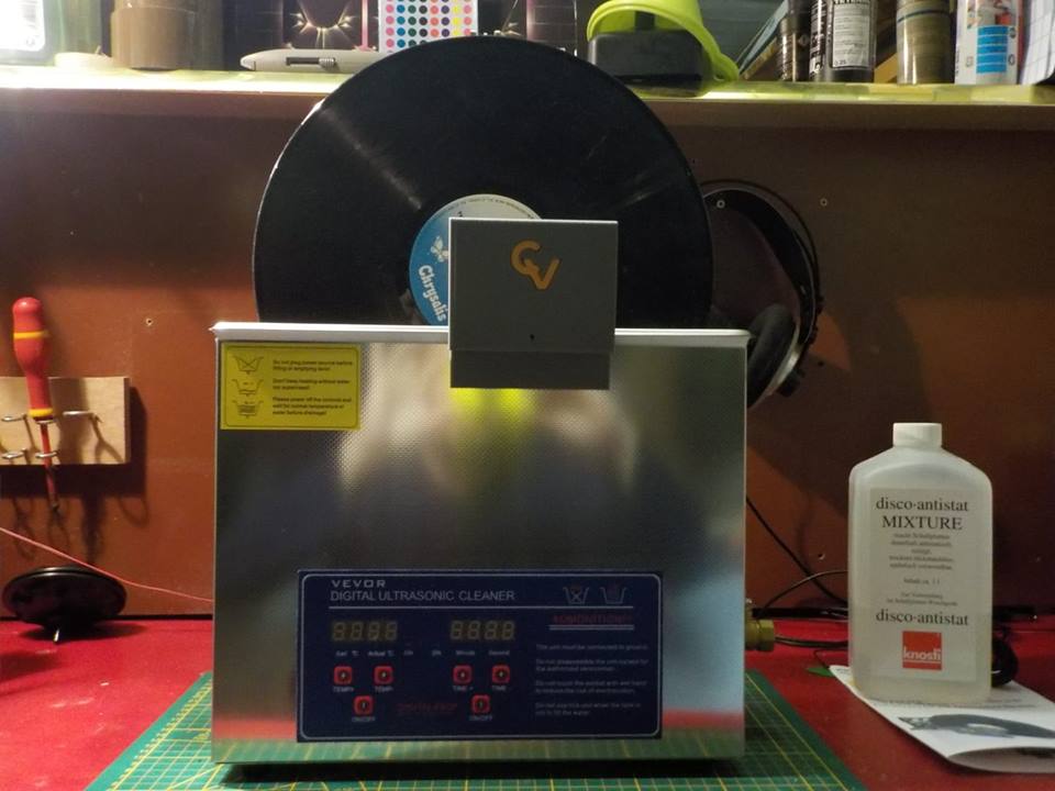 VEVOR Nettoyeur de disques vinyle à ultrasons 6L 40kHz Machine de
